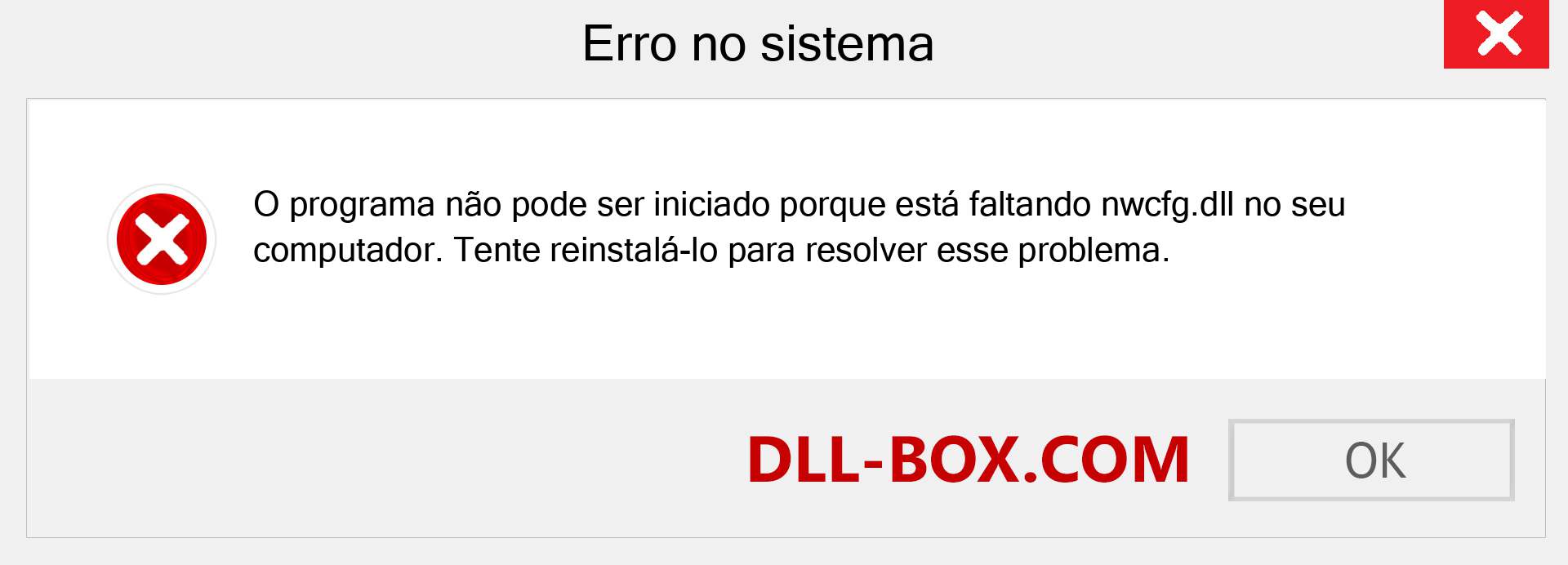 Arquivo nwcfg.dll ausente ?. Download para Windows 7, 8, 10 - Correção de erro ausente nwcfg dll no Windows, fotos, imagens